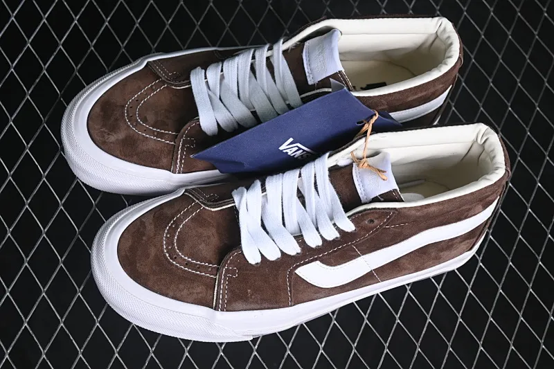 All categories Vans Vans series Vans Mid Vans China Vans Sk8-Mid Reissue 83 high-end branch suede casual retro skateboard shoes VN000CQQDMV